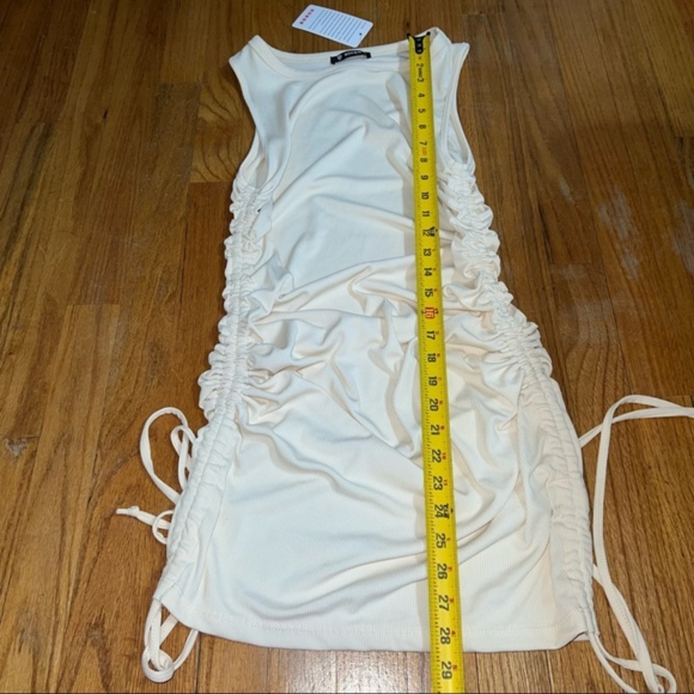 NWT  BTFBM Cotton Ruched Drawstring Sexy Party Dress - Picture 10 of 13